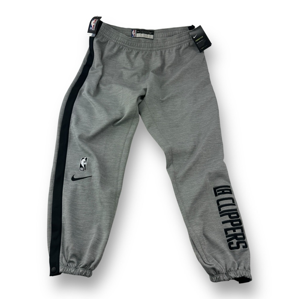 Nike Engineered NBA L.A. Clippers Dri-Fit Breakaway Warm-Up Pants - Gray 2XL